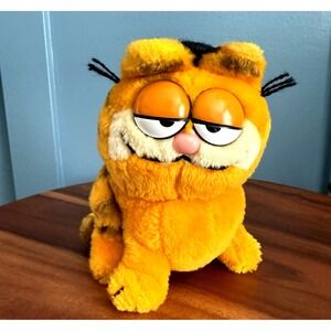 Vintage Dakin Garfield Plush Graduation Cap Beanbag 1978 Korea 6" Stuffy